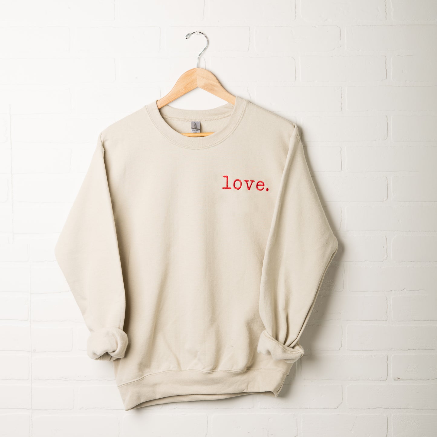 Embroidered Love Typewriter | Sweatshirt