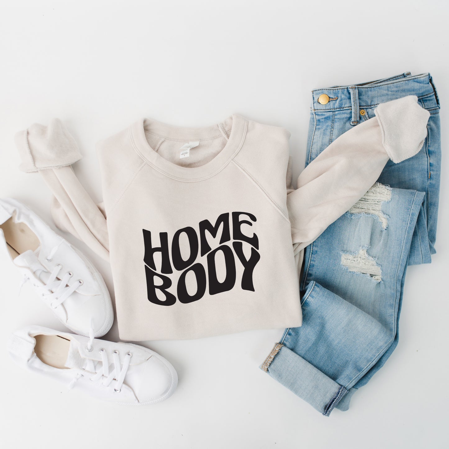 Homebody Wavy | Bella Canvas Sweatshirt