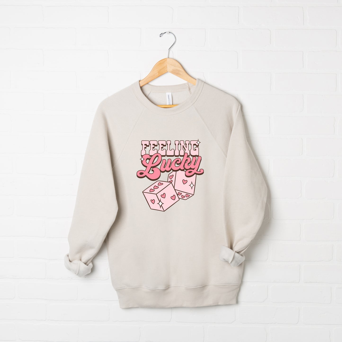 Feeling Lucky Dice | Bella Canvas Sweatshirt