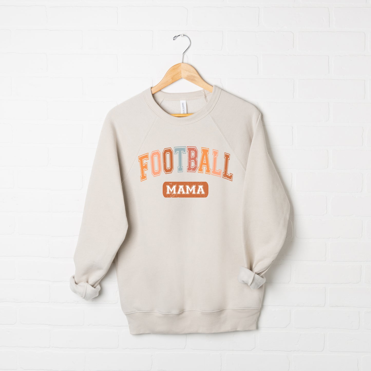 Varsity Football Mama | Bella Canvas Sweatshirt