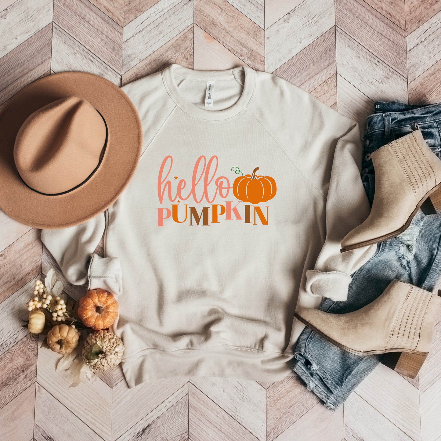 Hello Pumpkin Pumpkin | Bella Canvas Sweatshirt