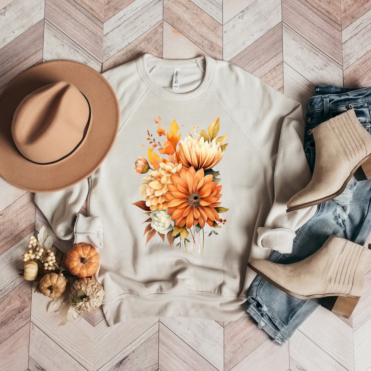 Fall Watercolor | Bella Canvas Sweatshirt