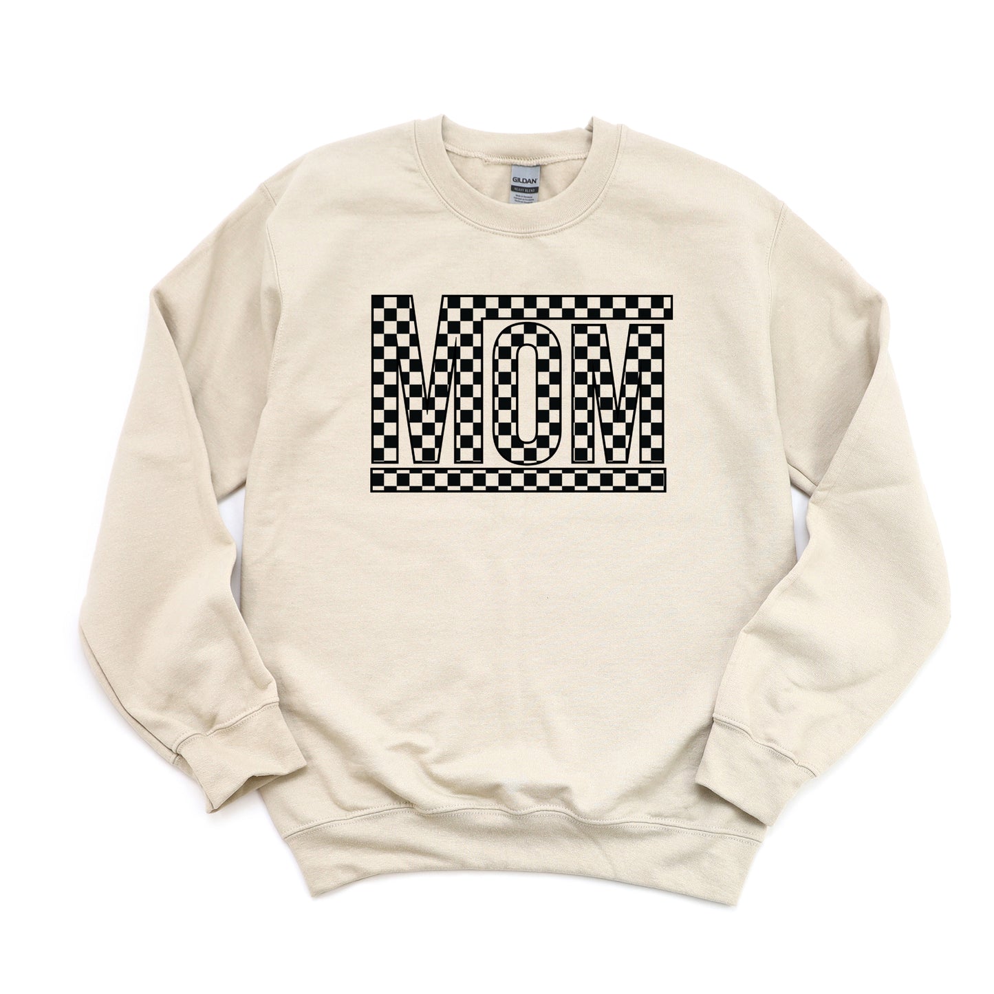 Mom Checkered Box | Sweatshirt