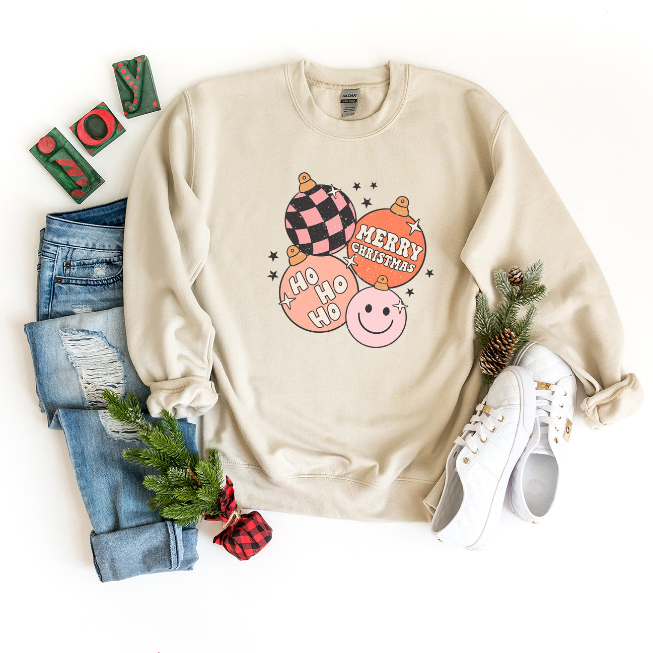 Clearance Retro Ornaments | Sweatshirt