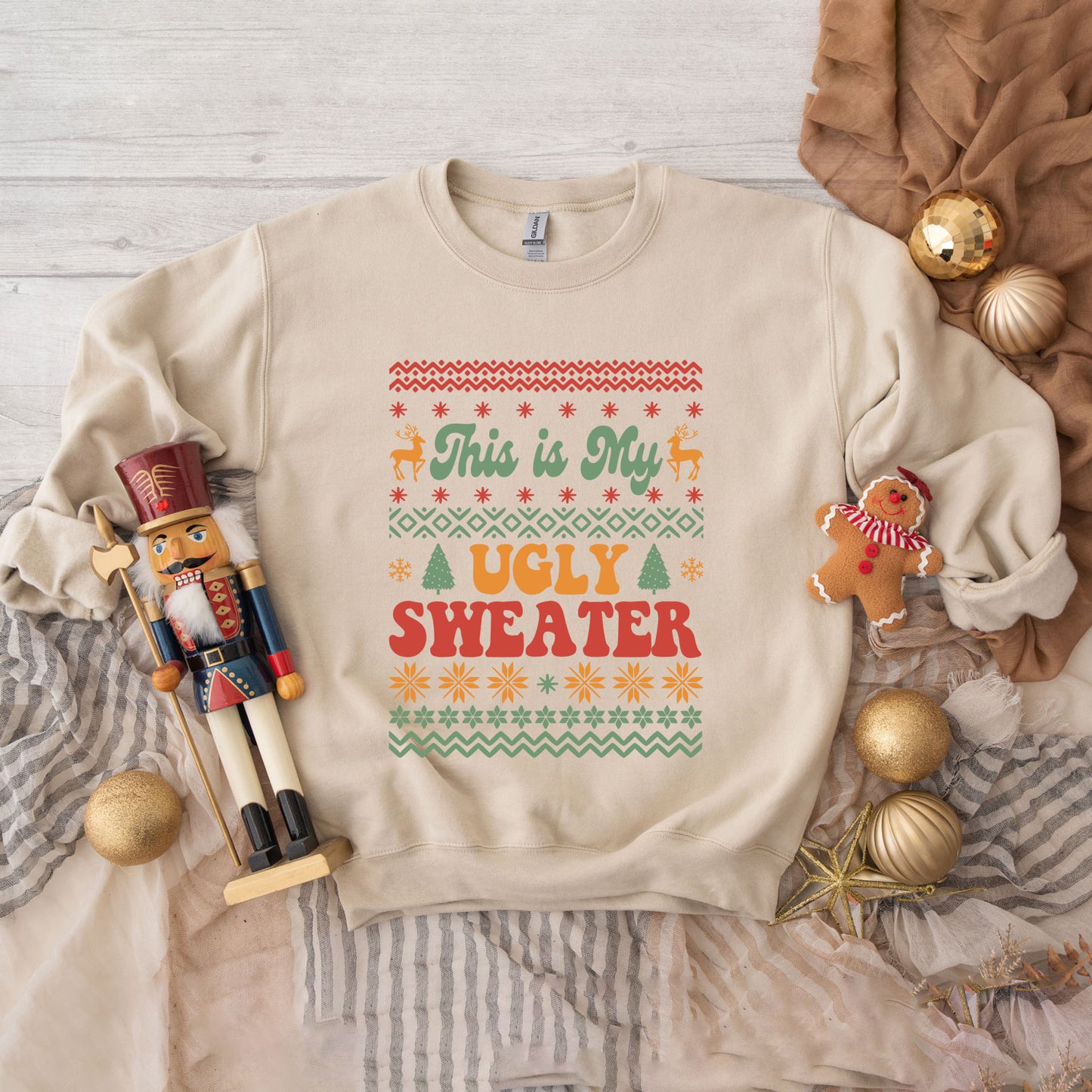 Ugly Sweater Deer | Sweatshirt