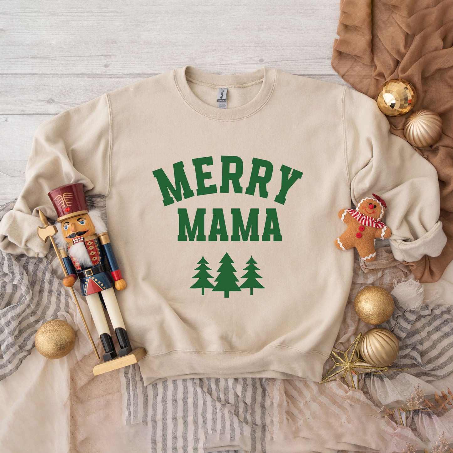 Merry Mama Pine Tree | Sweatshirt