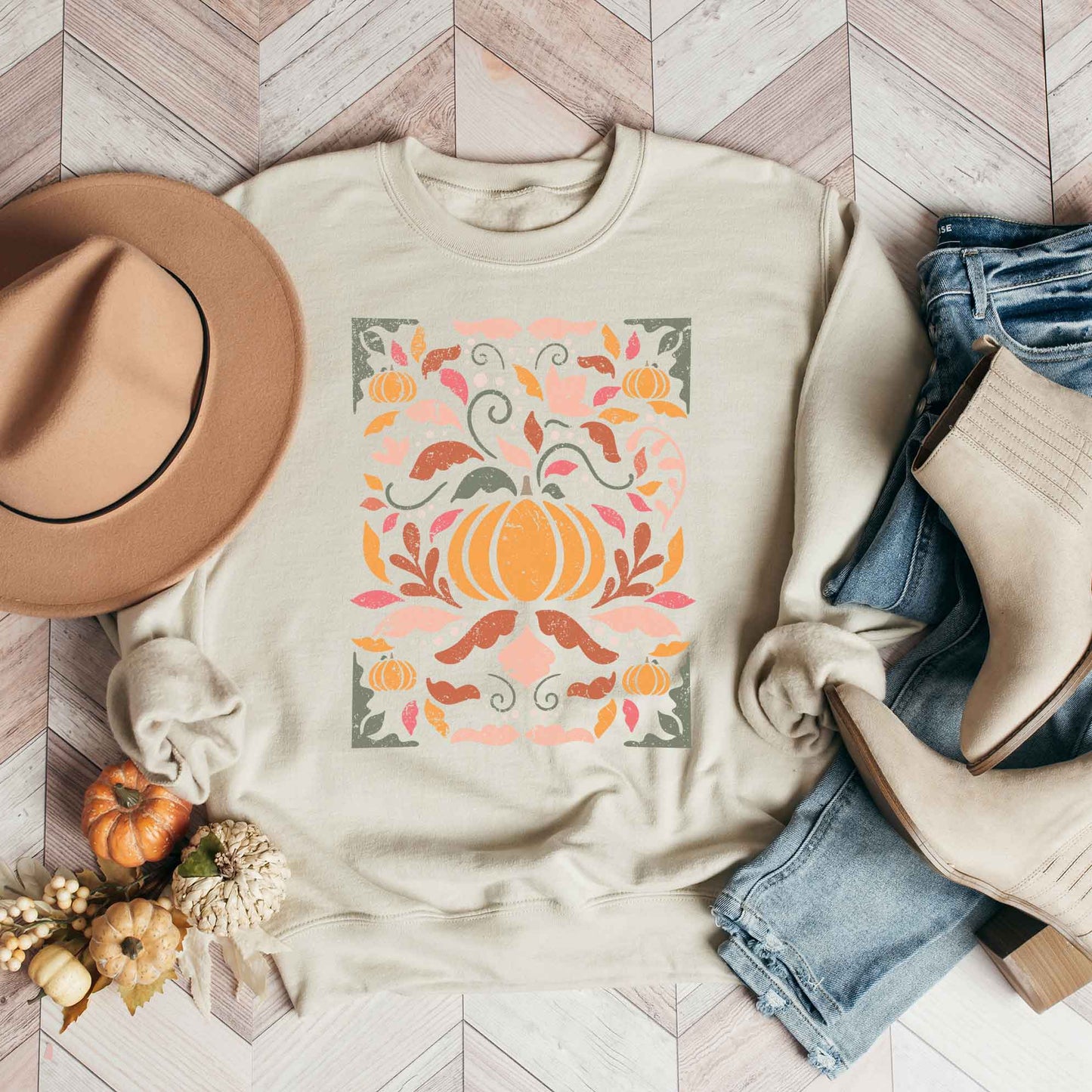 Fall Floral Grunge | Sweatshirt