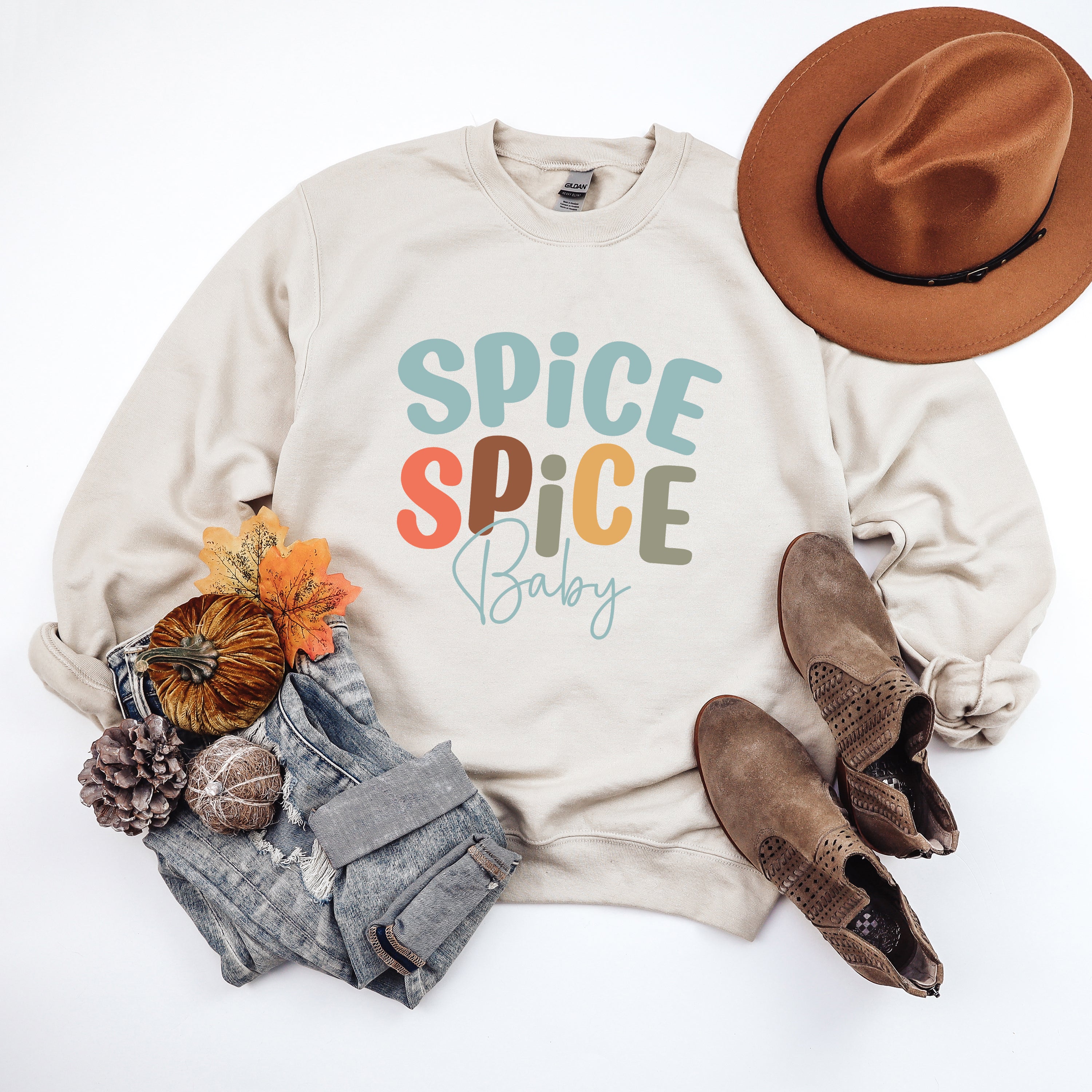 Spice Spice Baby Cursive | Sweatshirt