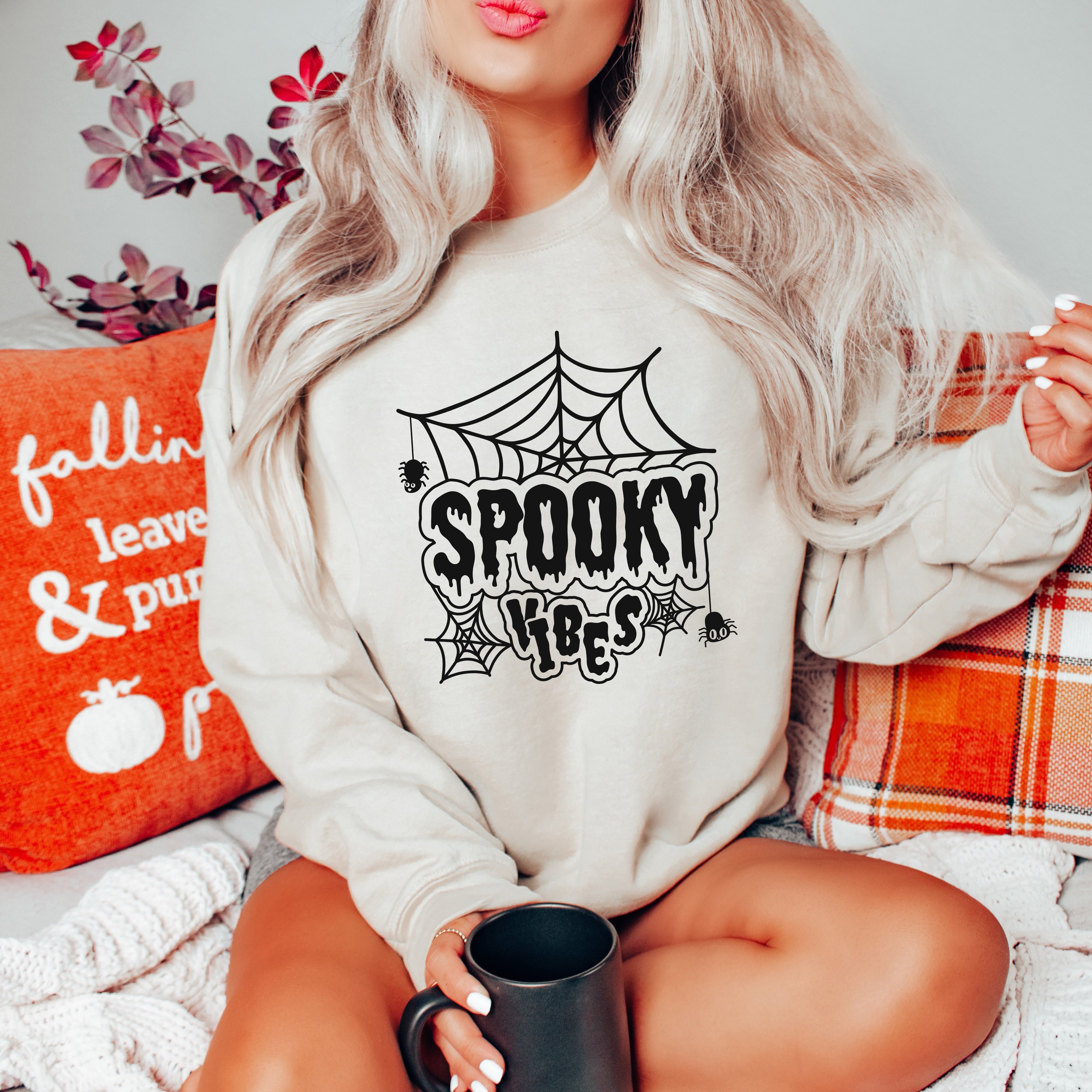 Spooky Vibes Web | Sweatshirt