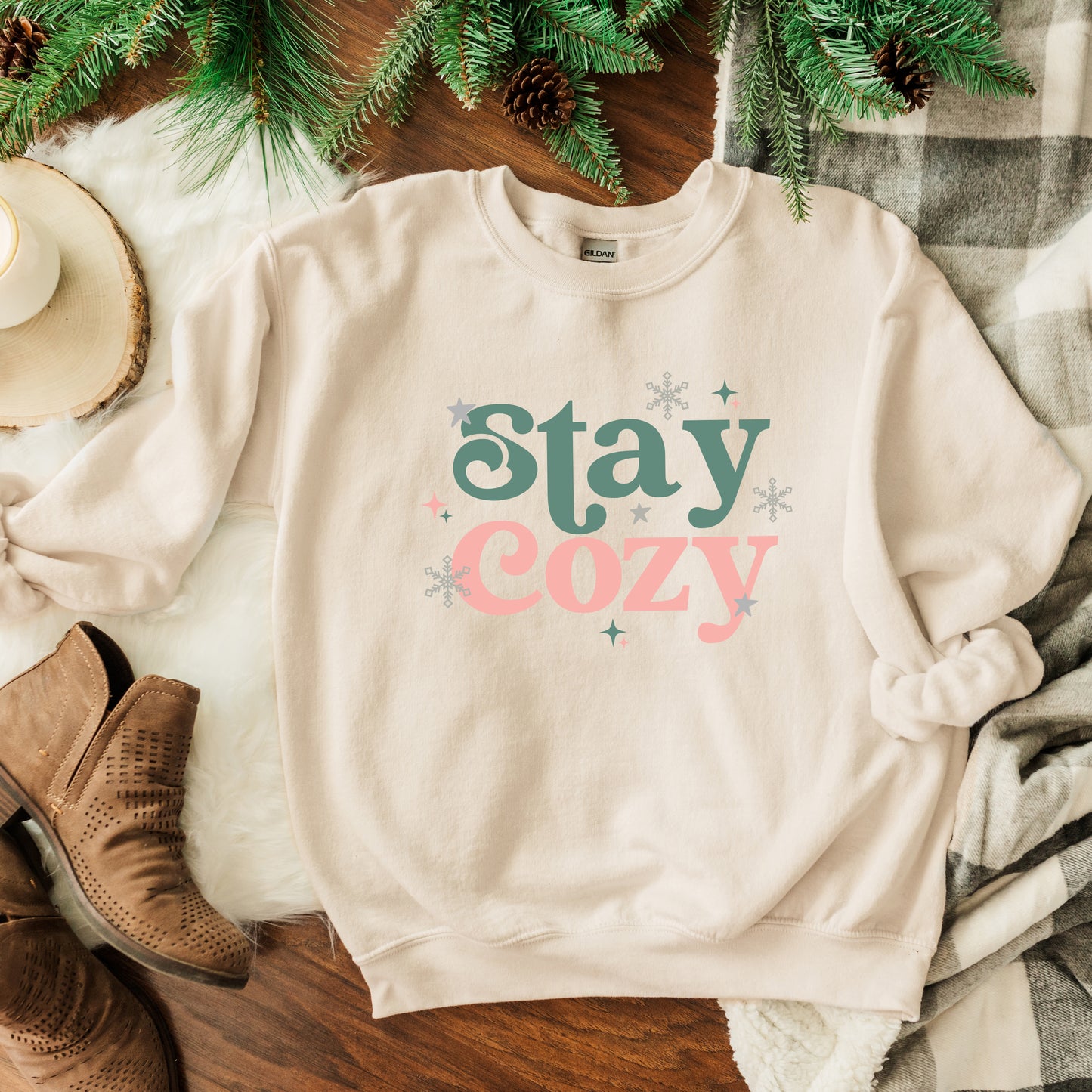Stay Cozy Snowflake | Sweatshirt