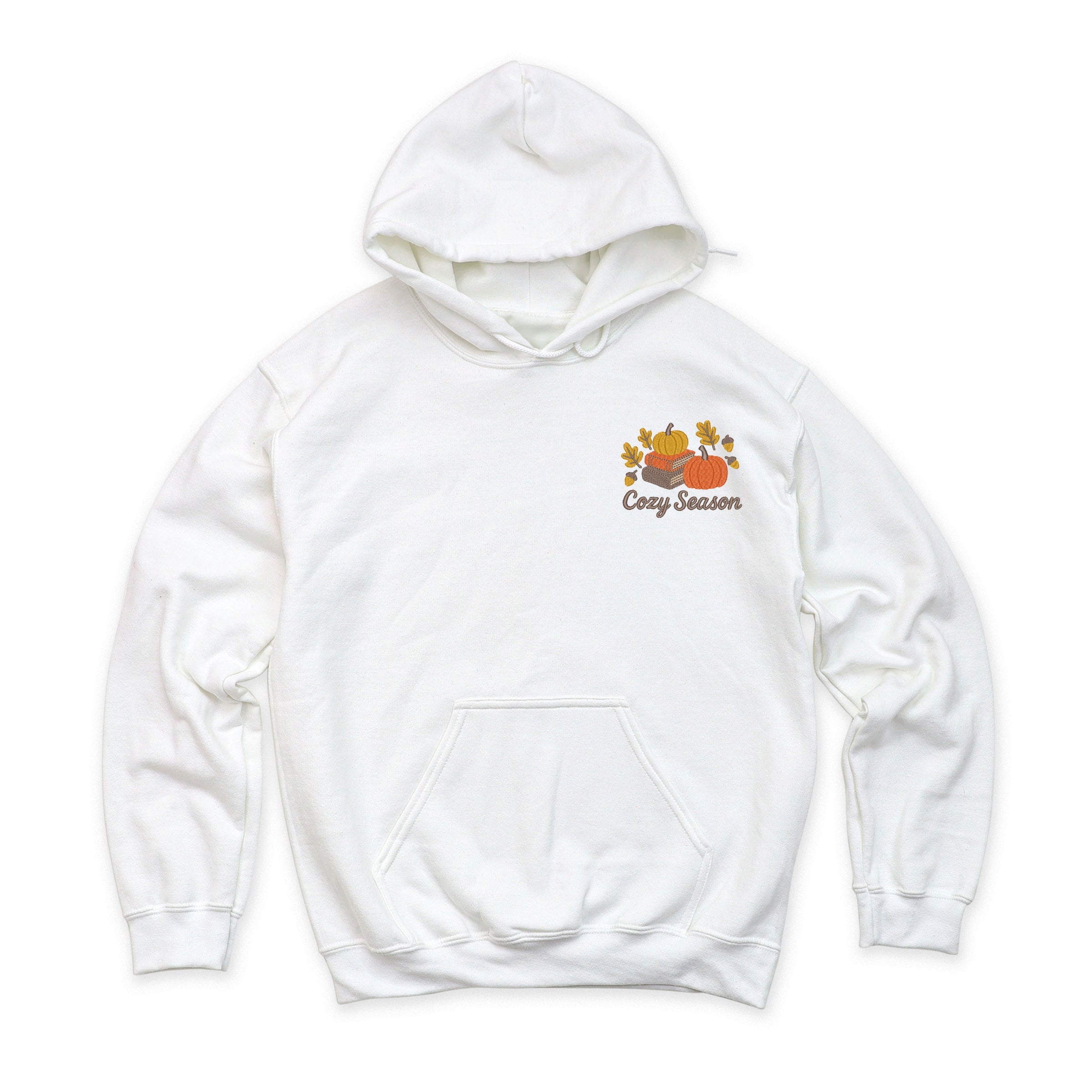 Embroidered Cozy Season Books - Women's Hoodie