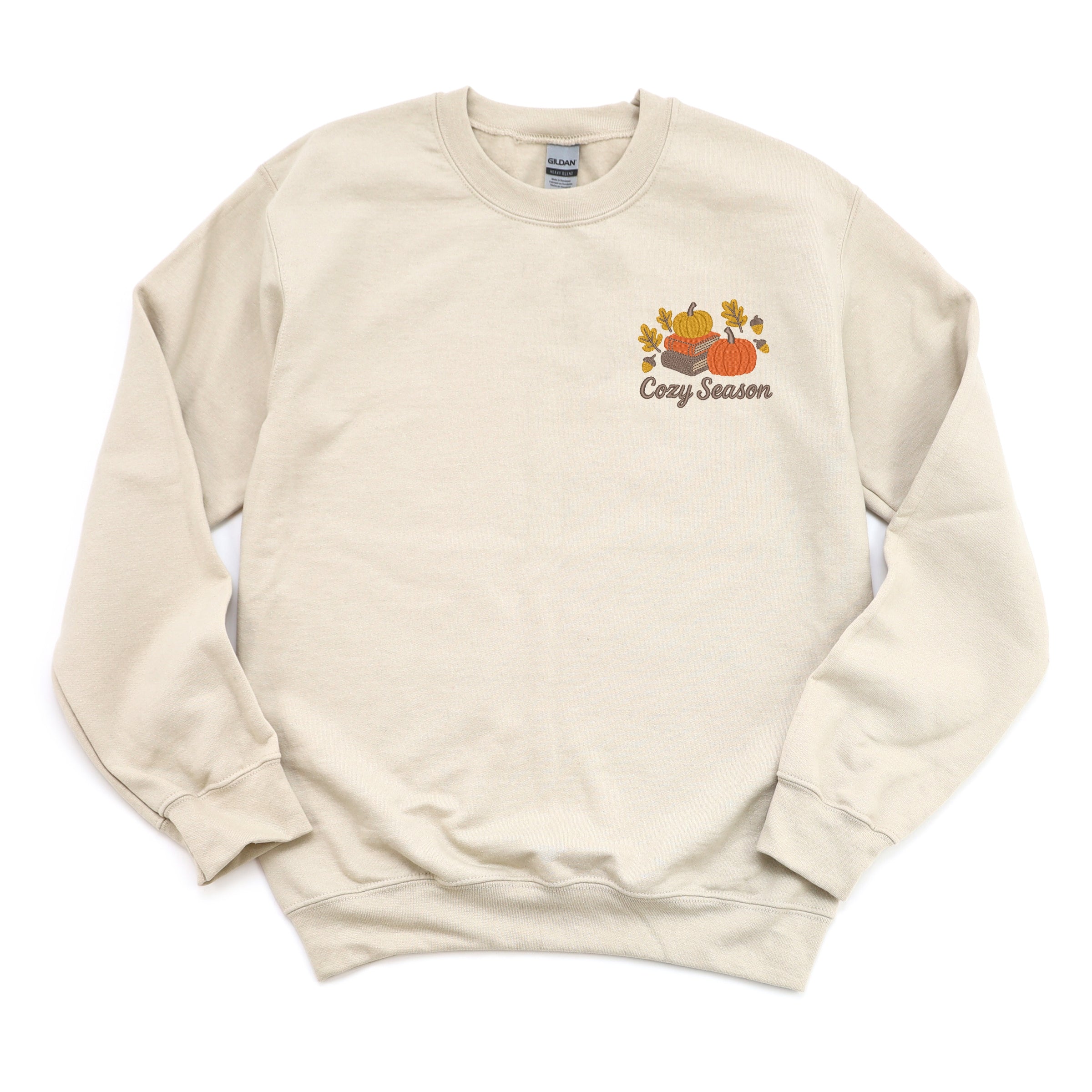 Embroidered Cozy Season Books -  Women's Sweatshirt