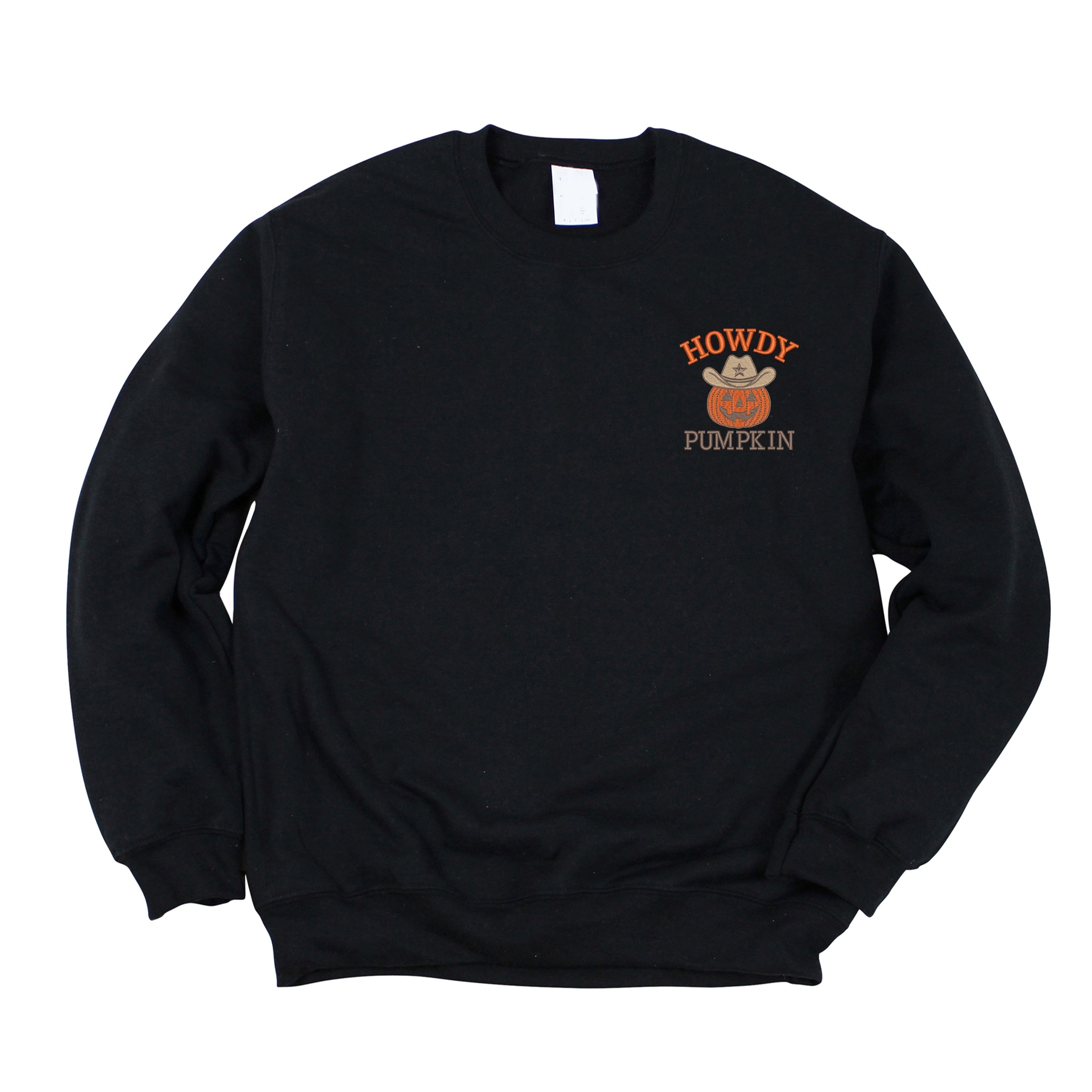 Embroidered Howdy Pumpkin -  Women's Sweatshirt