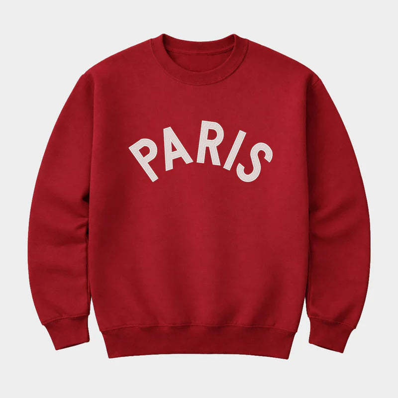 Embroidered Paris Arched - Women's Graphic Sweatshirt