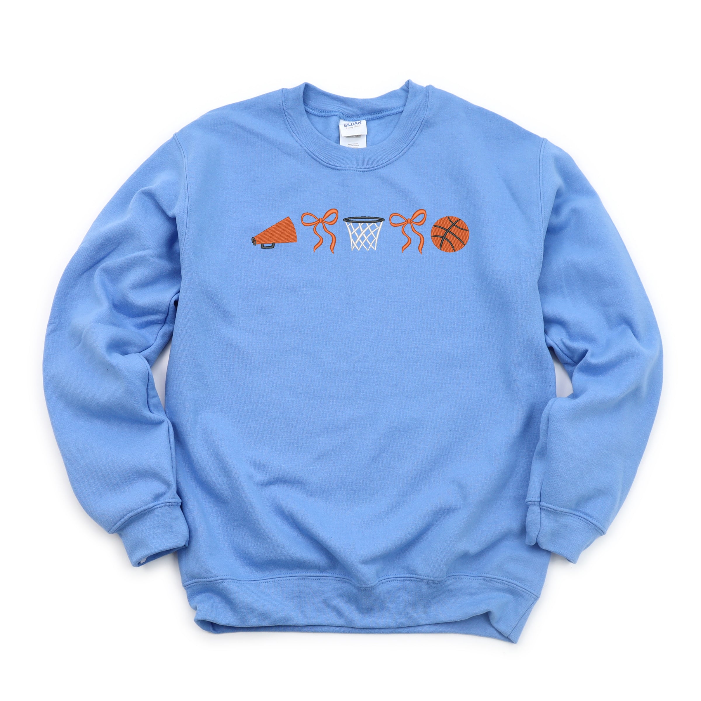 Embroidered Basketball Icons - Women's Graphic Sweatshirt