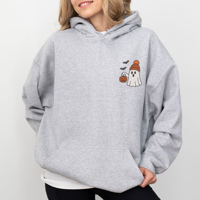 CLEARANCE Embroidered Beanie Ghost - Women's Sweatshirt, Hoodie, Long Sleeve Tee