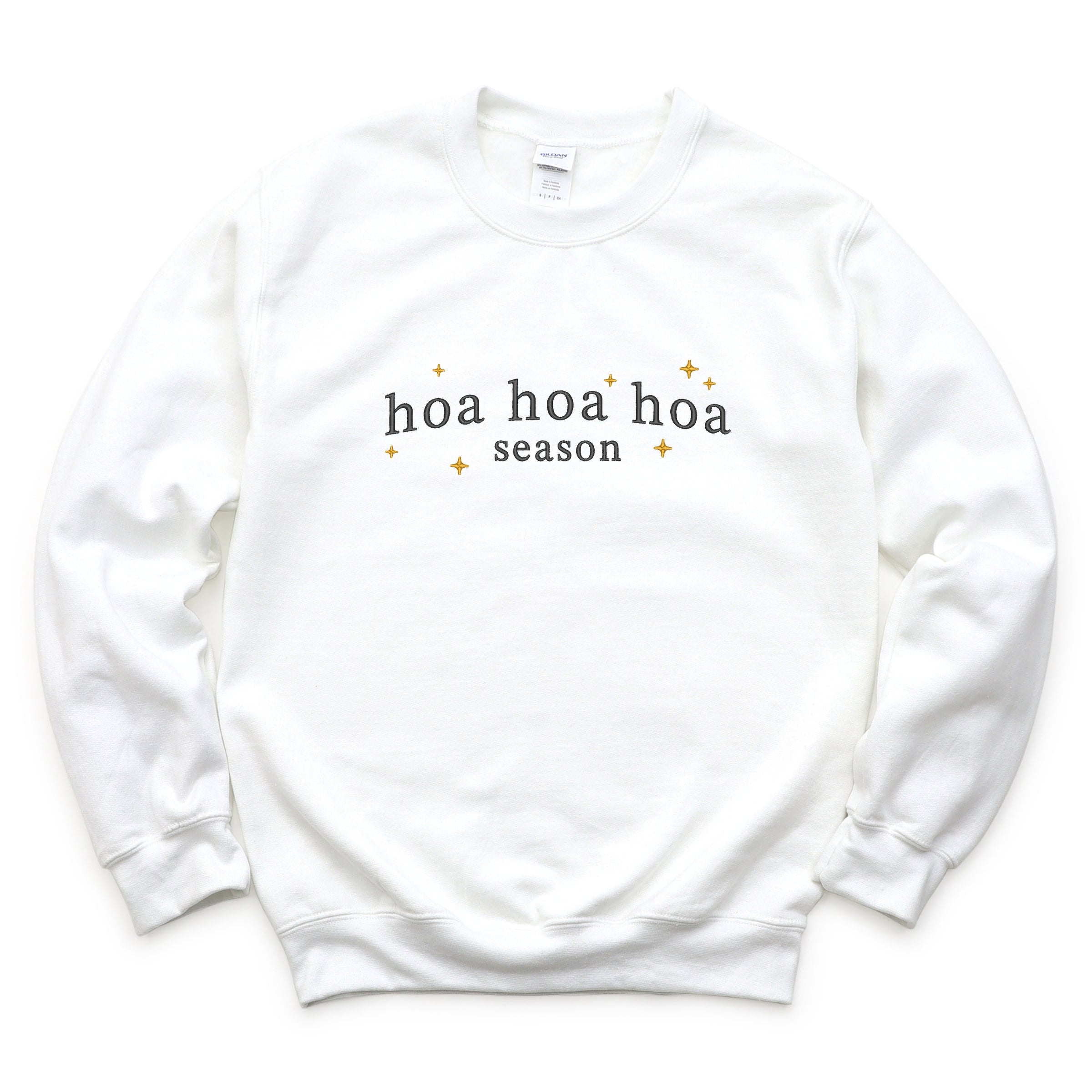 Embroidered Hoa Hoa Hoa Season - Women's Graphic Sweatshirt