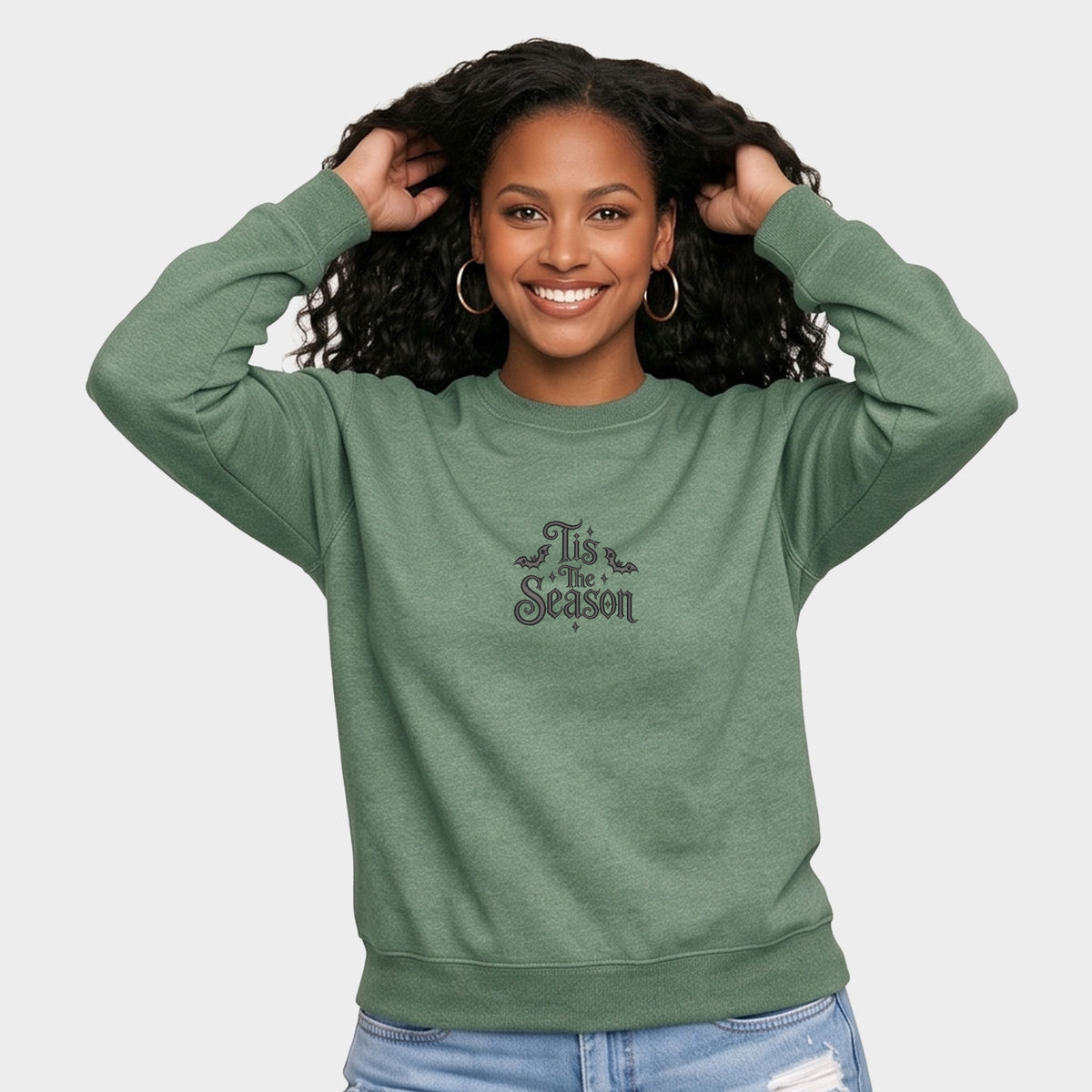 EMB2724B_CM-SWT Heather Green