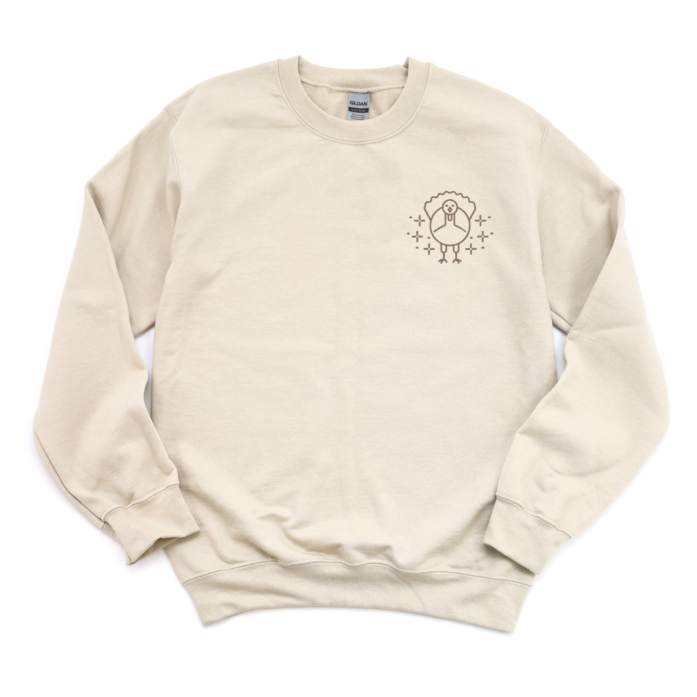 Embroidered Turkey Sparkles -  Women's Sweatshirt