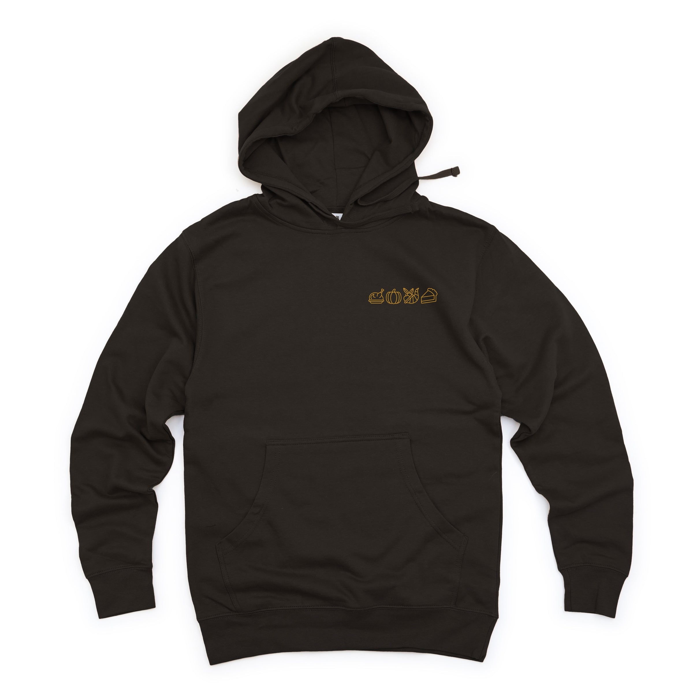Embroidered Thanksgiving Icons - Womens Hoodie