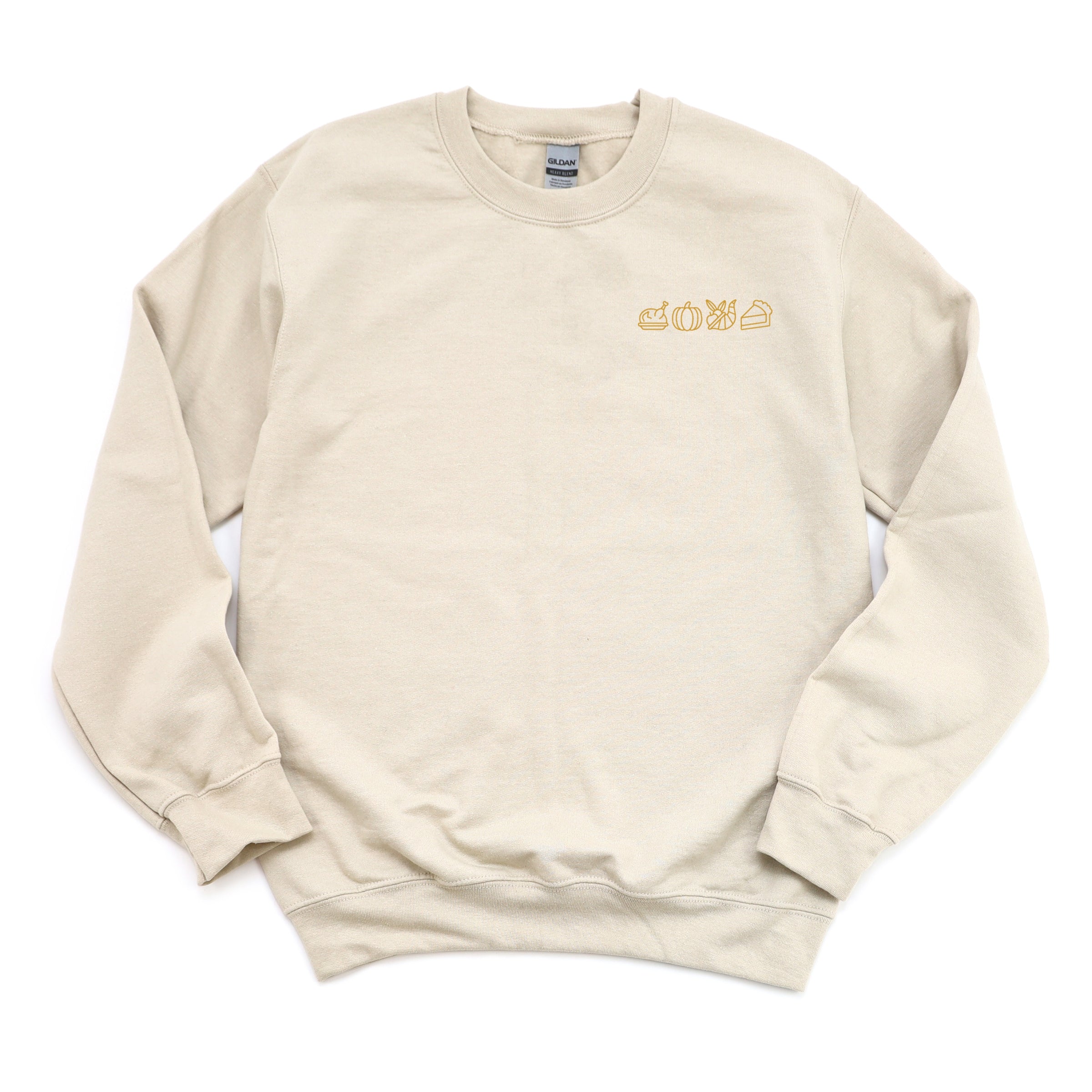 Embroidered Thanksgiving Icons -  Women's Sweatshirt
