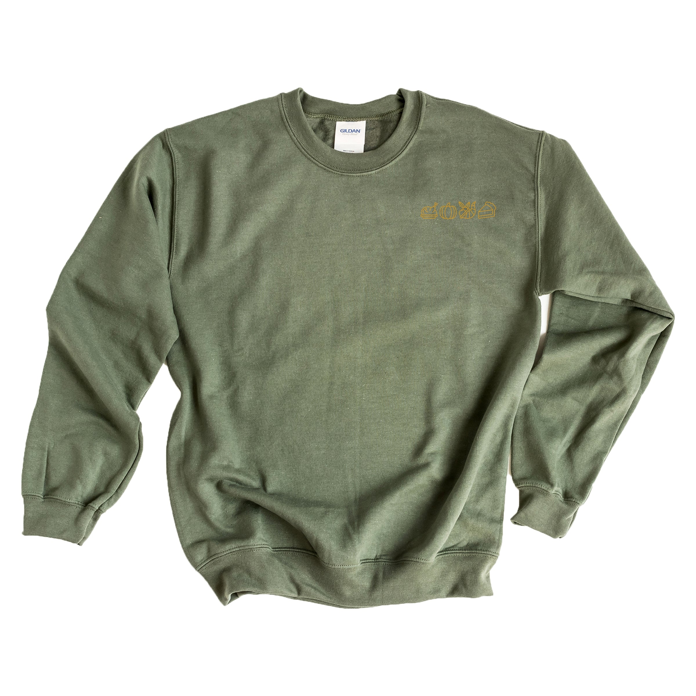 Embroidered Thanksgiving Icons -  Women's Sweatshirt