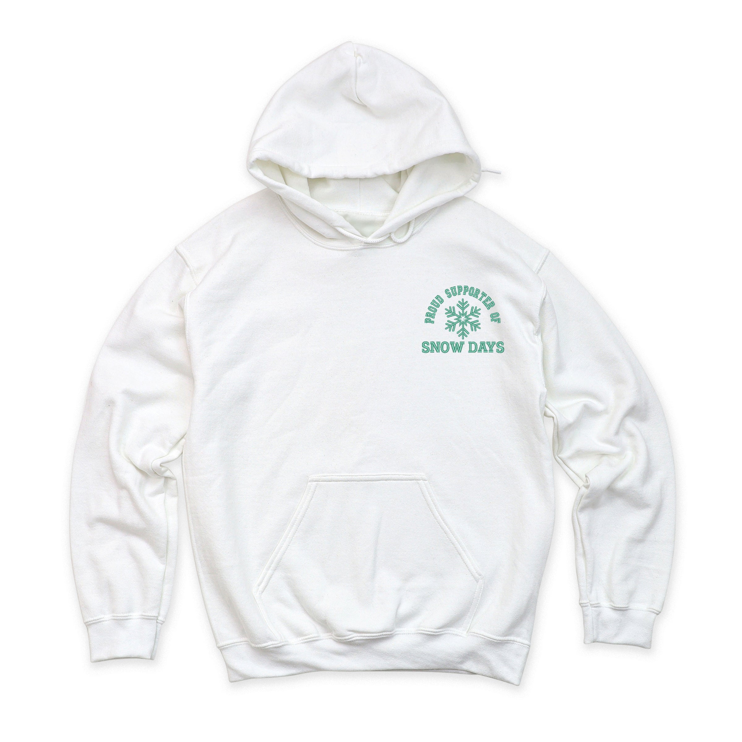 Embroidered Proud Supporter Snow Days - Women's Graphic Hoodie