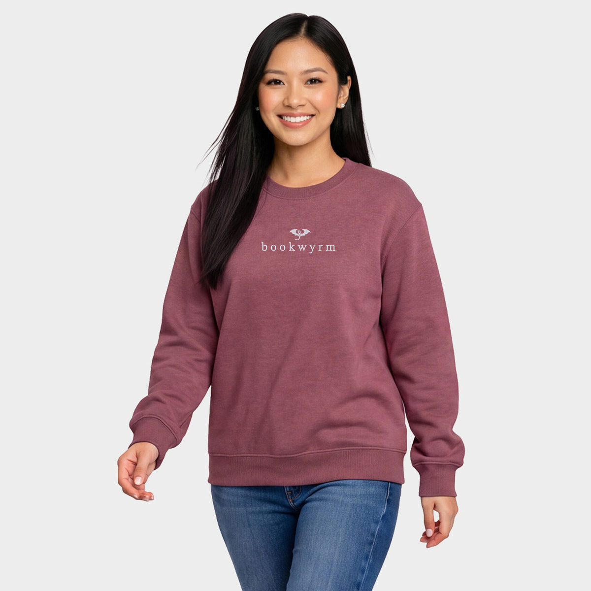 EMB3205W_CC-SWT Heather Maroon