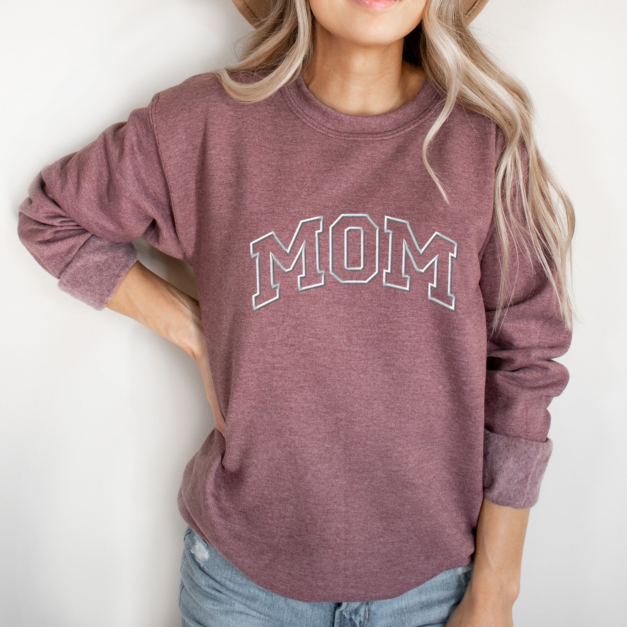 EMB320W_F-SWT Heather Maroon