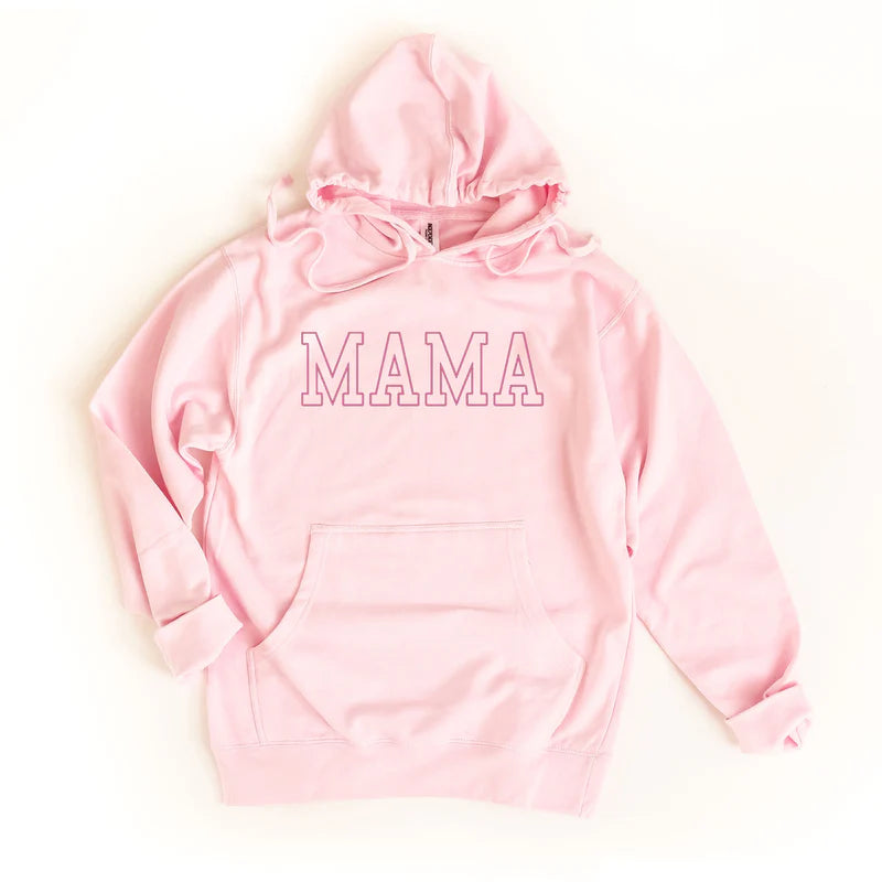 Embroidered Thin Mama Outline - Women's Graphic Hoodie