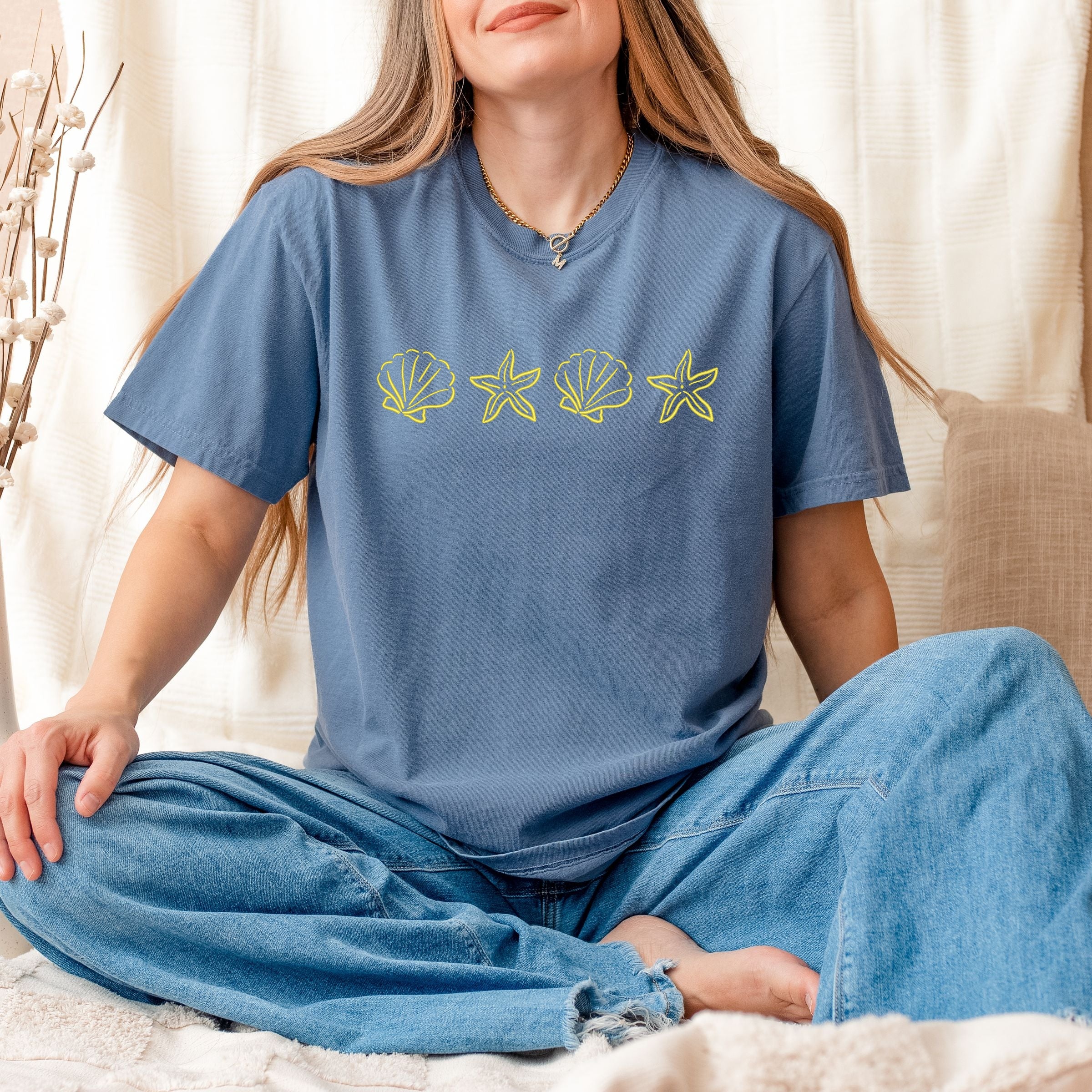 EMB411YEL_F-GDT Blue Jean