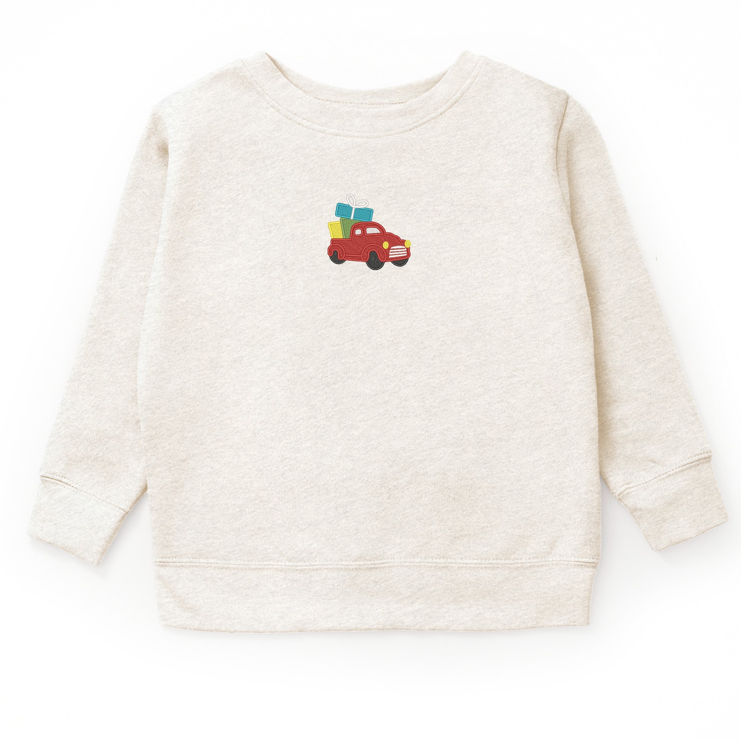Embroidered Truck Presents - Youth Graphic Sweatshirt