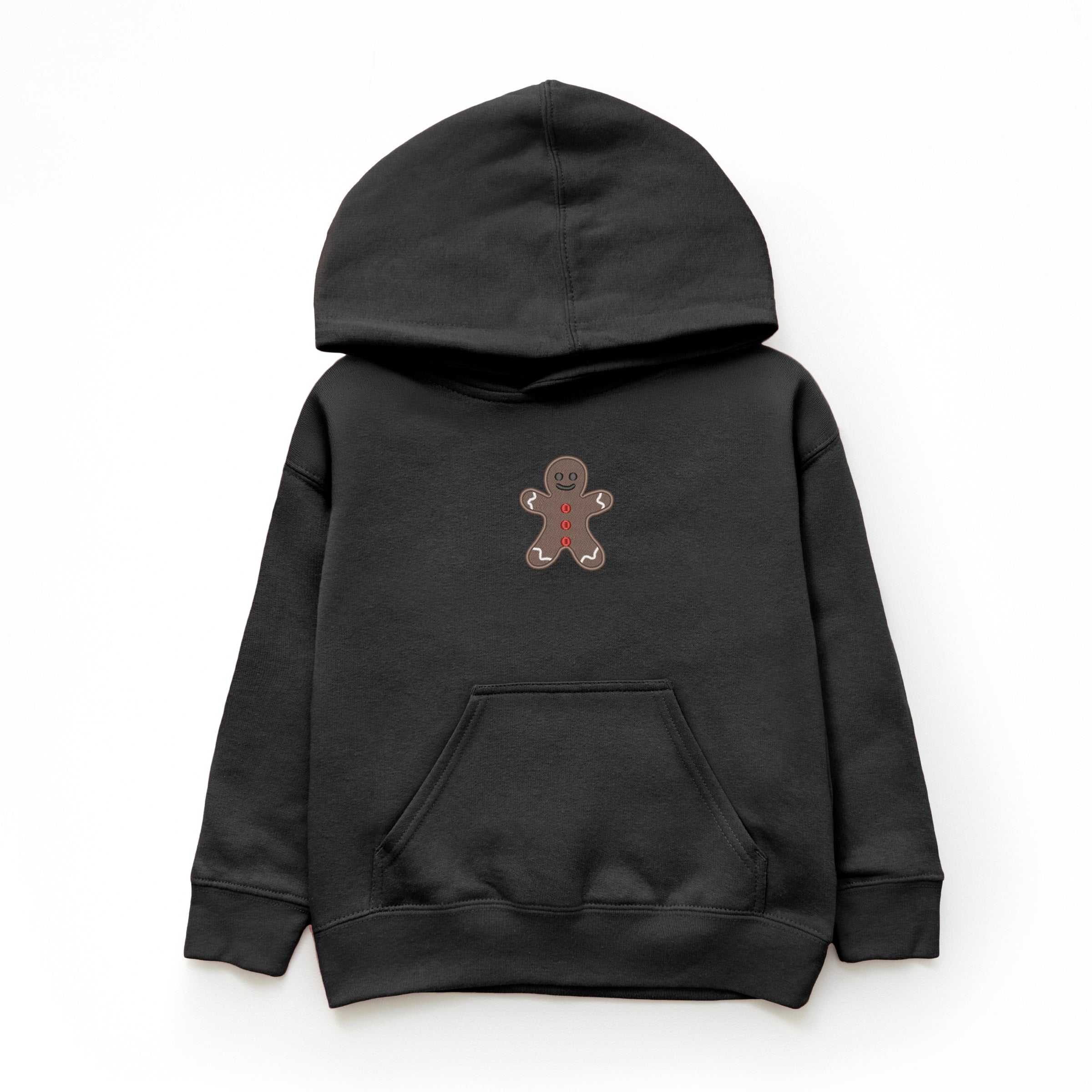 Embroidered Gingerbread Man - Youth Graphic Hoodie