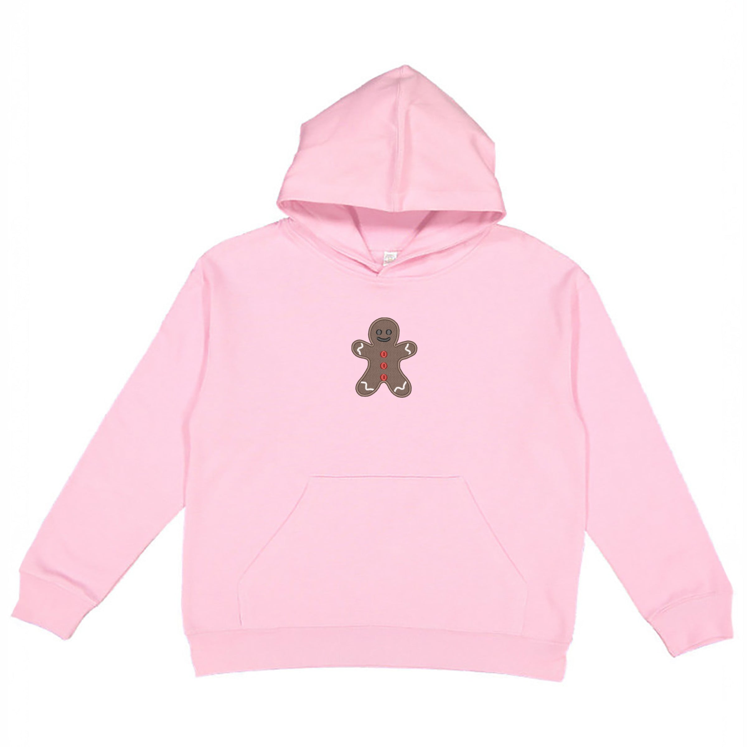 Embroidered Gingerbread Man - Youth Graphic Hoodie