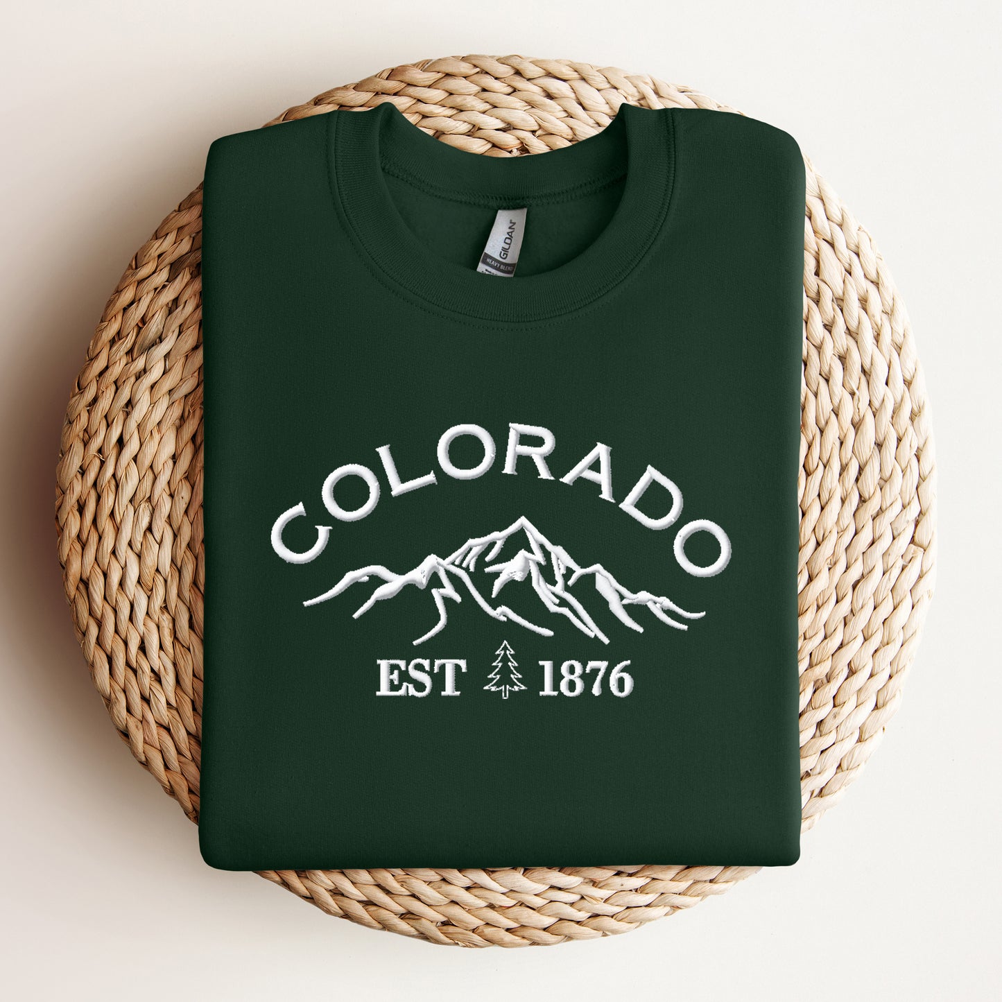 Embroidered Colorado Mountains | Sweatshirt