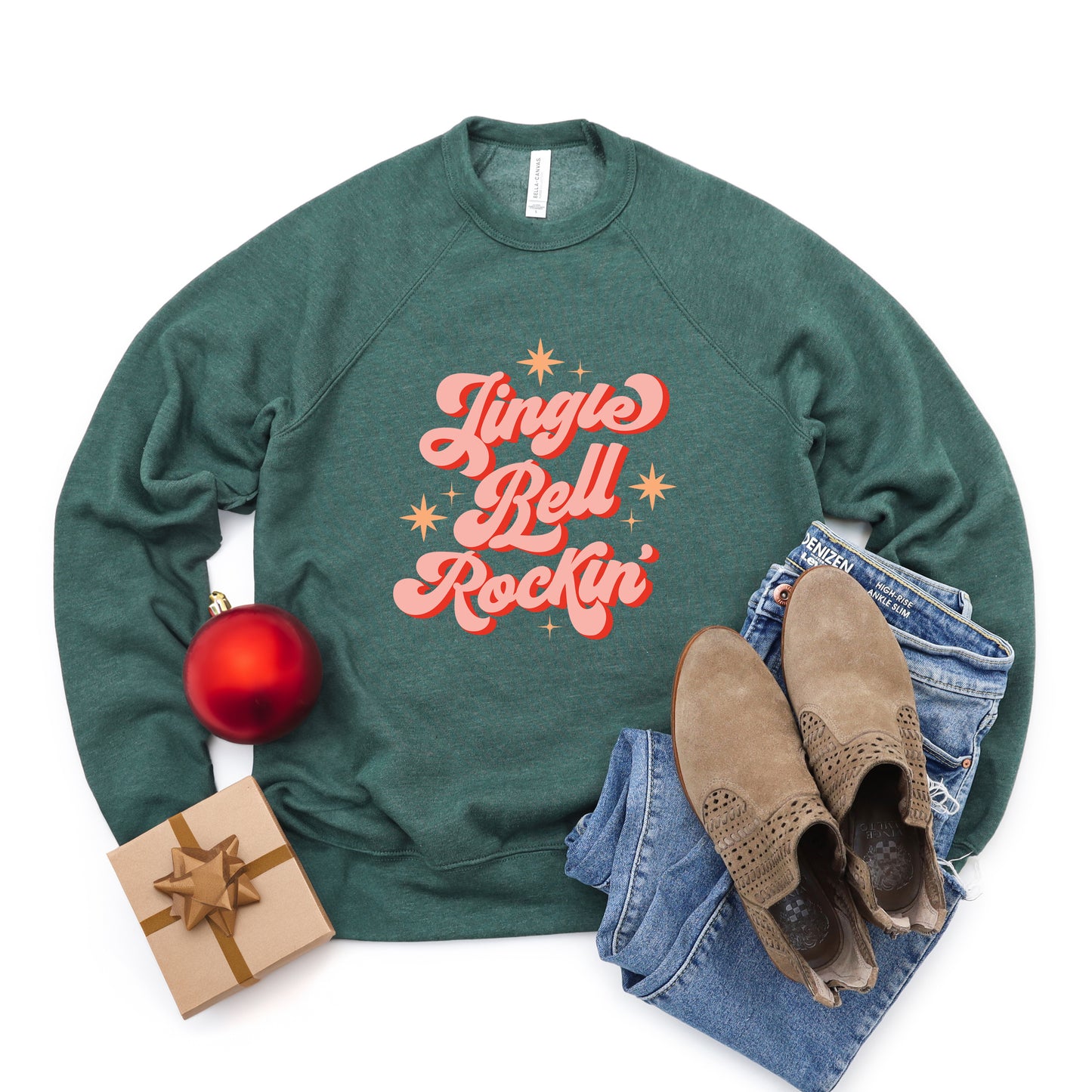 Jingle Bell Rockin' | Bella Canvas Sweatshirt