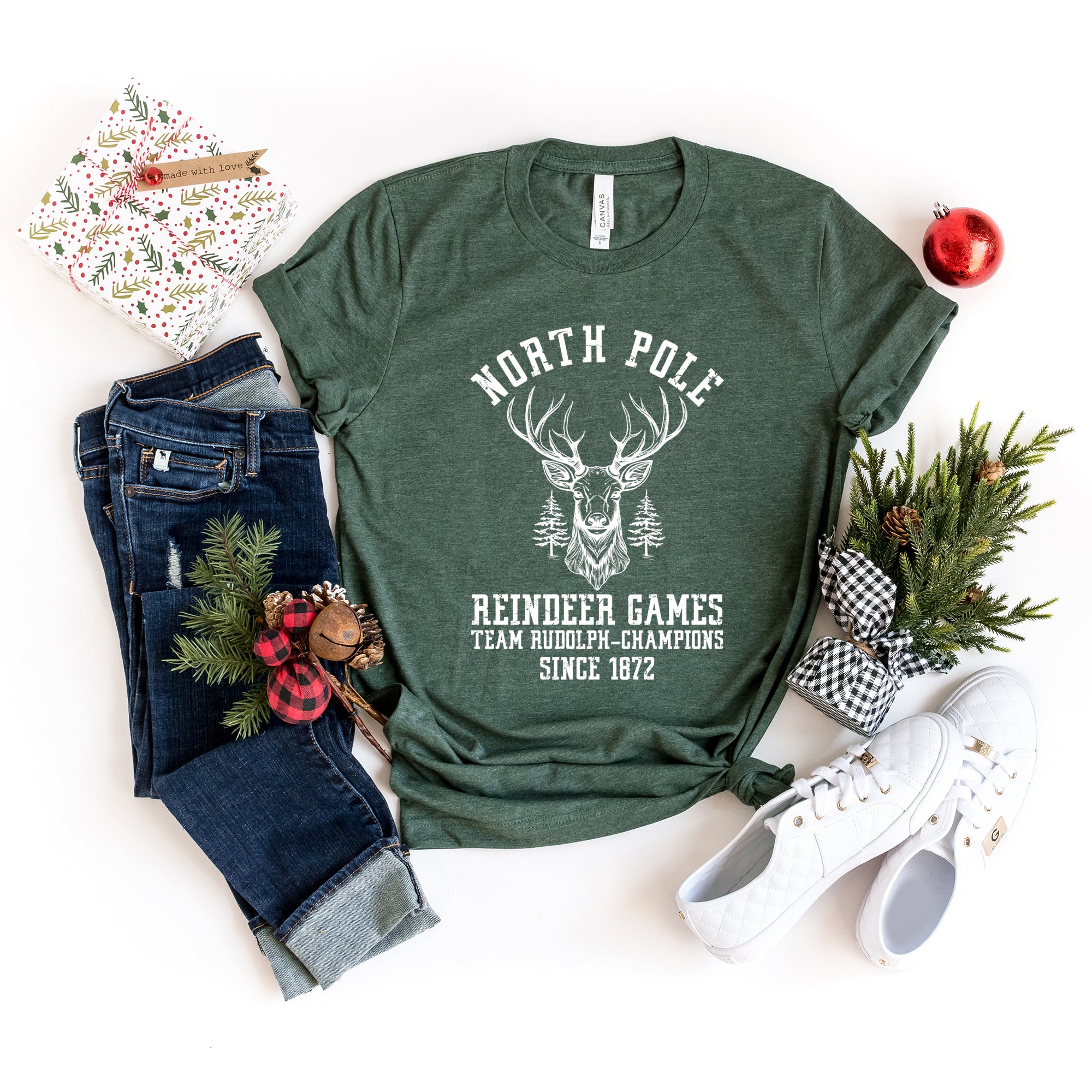 North Pole Reindeer Games  | Short Sleeve Crewneck