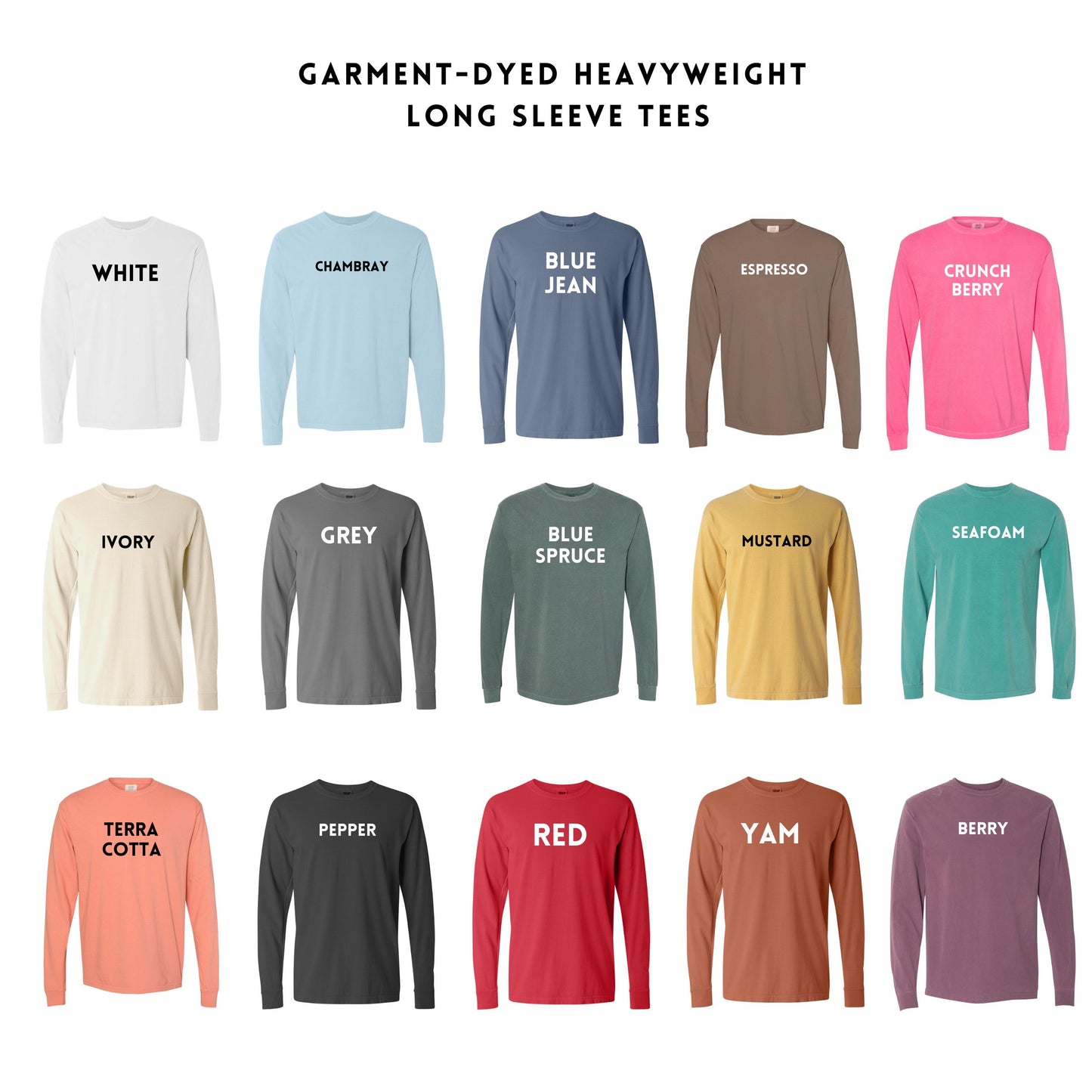 Embroidered Yosemite National Park | Garment Dyed Long Sleeve