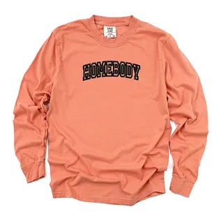 Embroidered Homebody | Garment Dyed Long Sleeve
