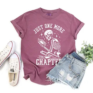 One More Chapter Skeleton | Garment Dyed Tee