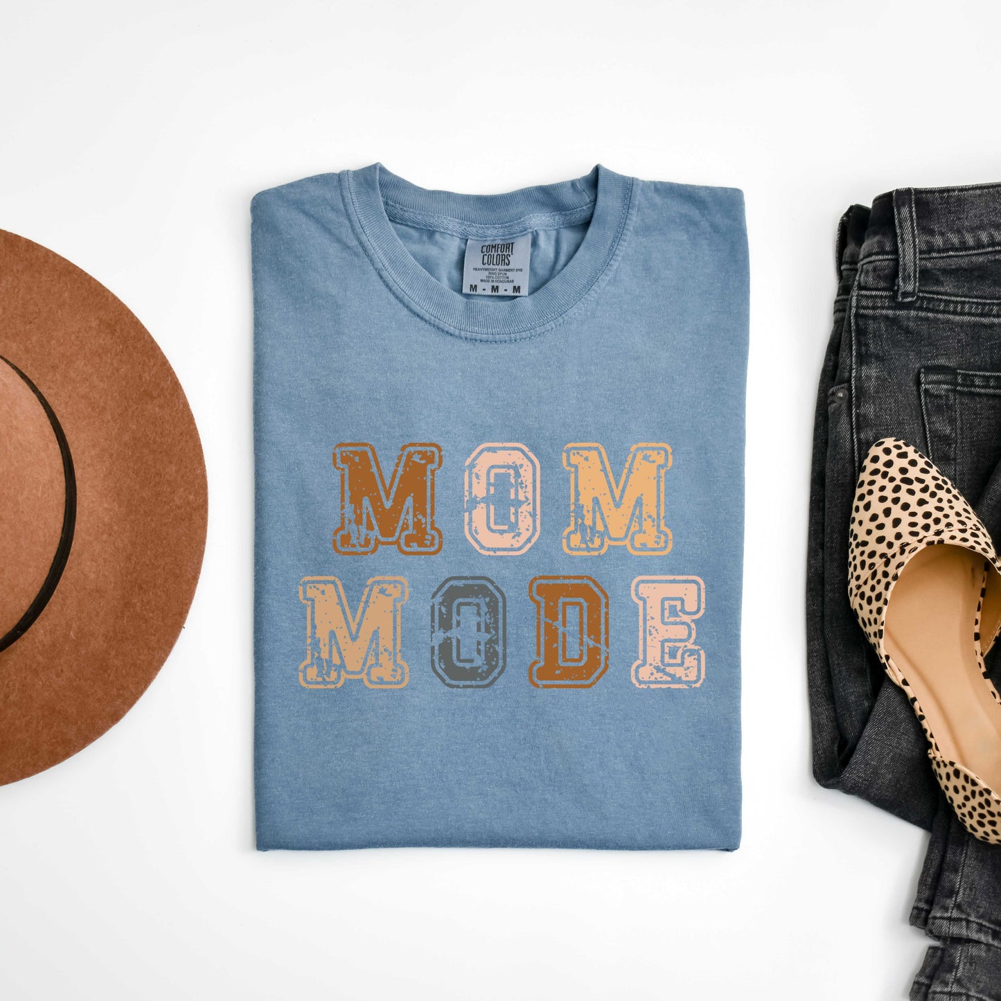 Colorful Mom Mode Stacked | Garment Dyed Tee