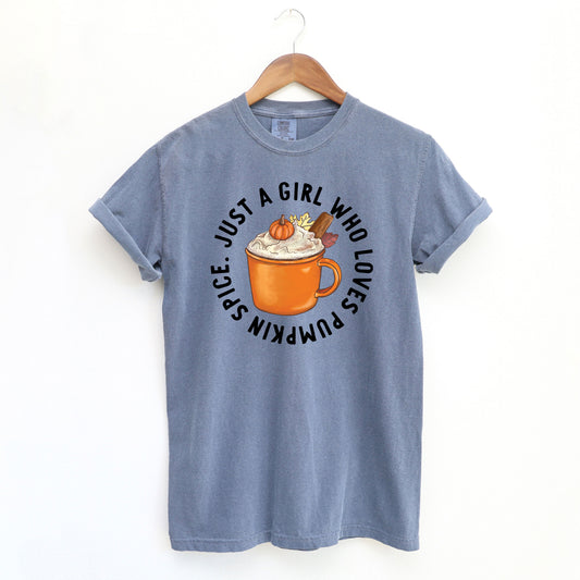 Loves Pumpkin Spice | Garment Dyed Short Sleeve Tee