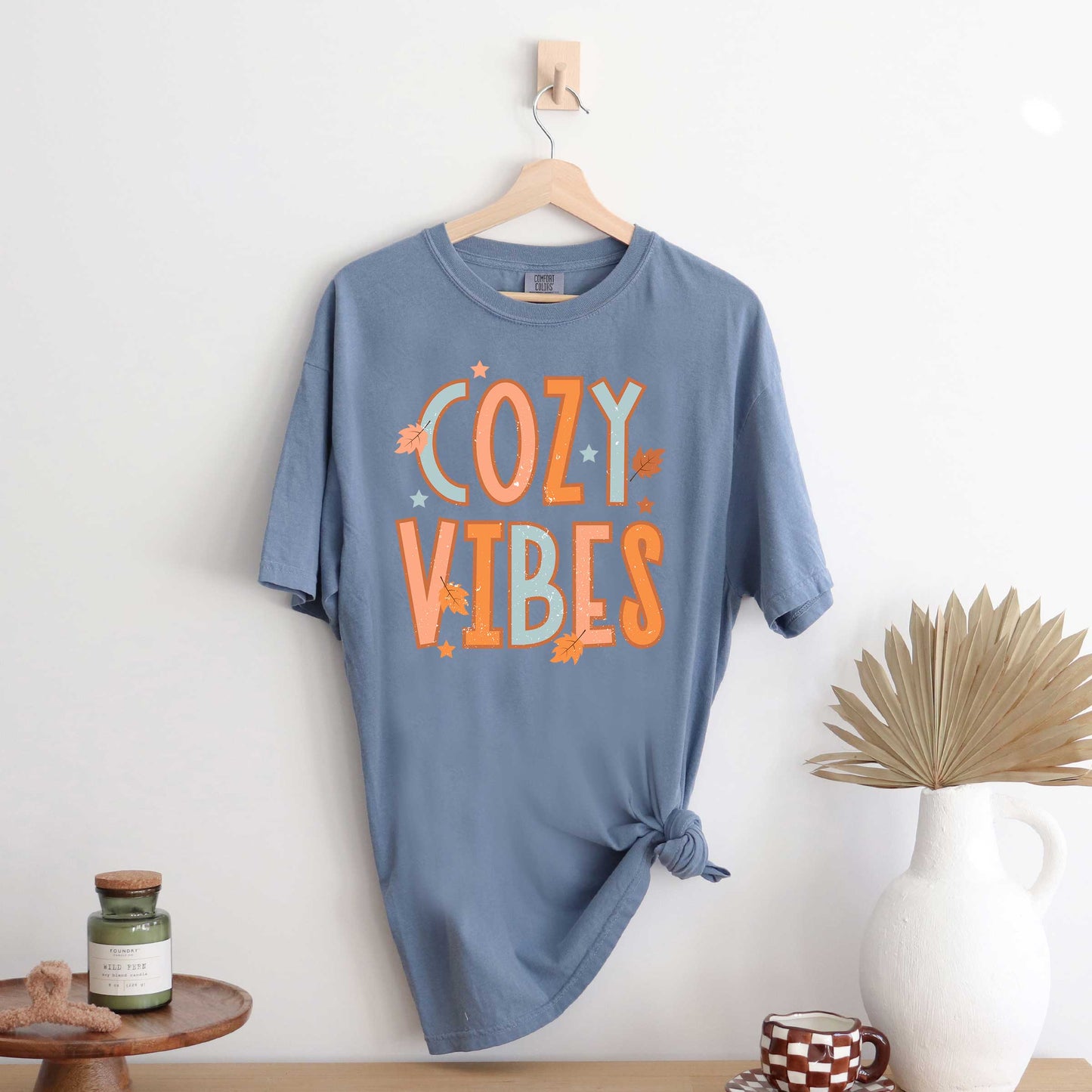 Cozy Vibes Distressed | Garment Dyed Tee