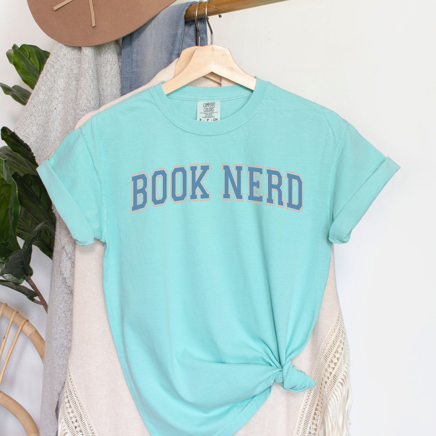 Varsity Book Nerd | Garment Dyed Short Sleeve Tee