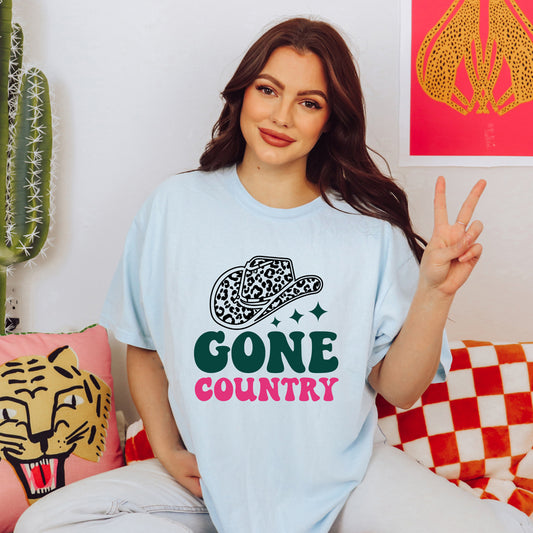 Gone Country Hat | Garment Dyed Short Sleeve Tee