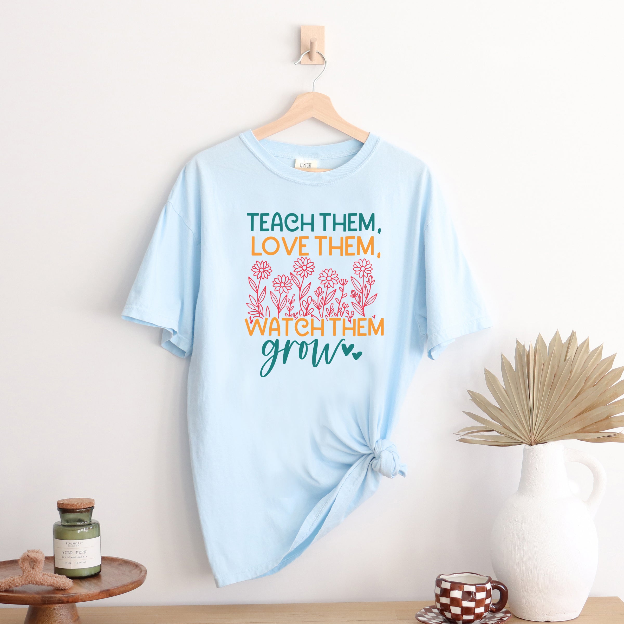 Watch Them Grow Flower Garden | Garment Dyed Short Sleeve Tee
