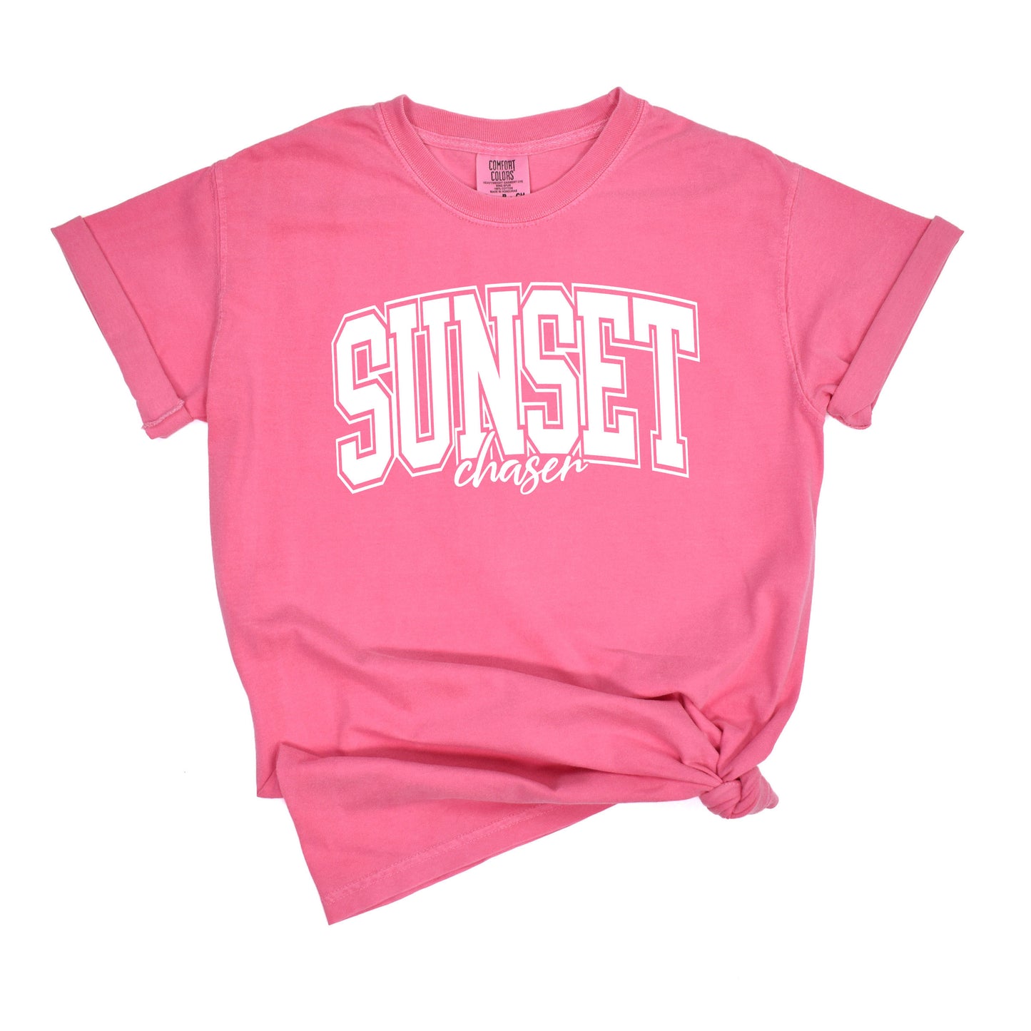 Varsity Sunset Chaser | Garment Dyed Short Sleeve Tee