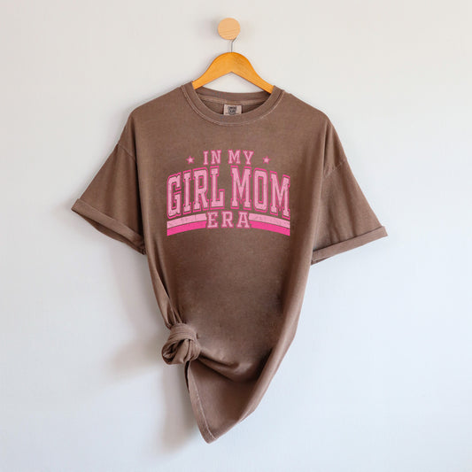Girl Mom Era Varsity | Garment Dyed Tee