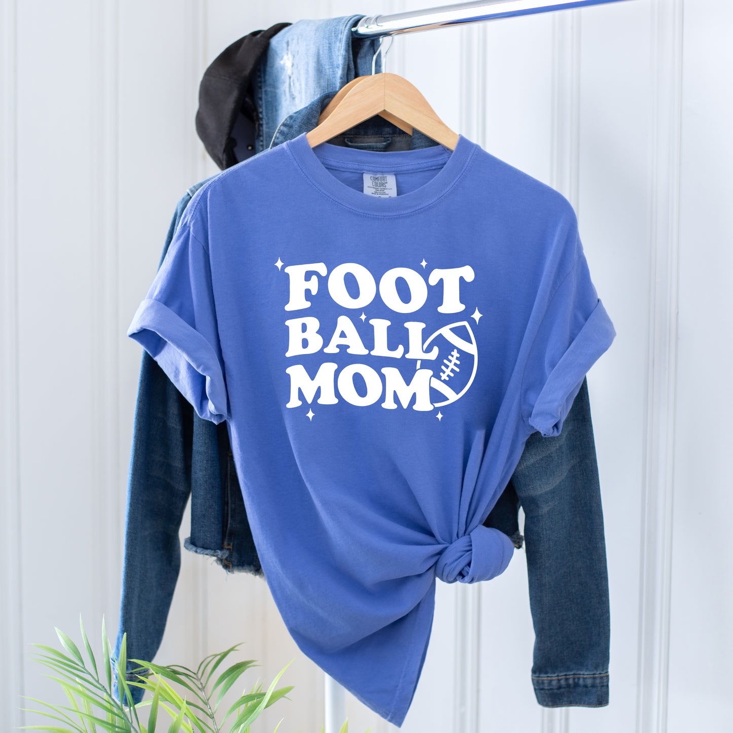 Football Mom Stars | Garment Dyed Short Sleeve Tee