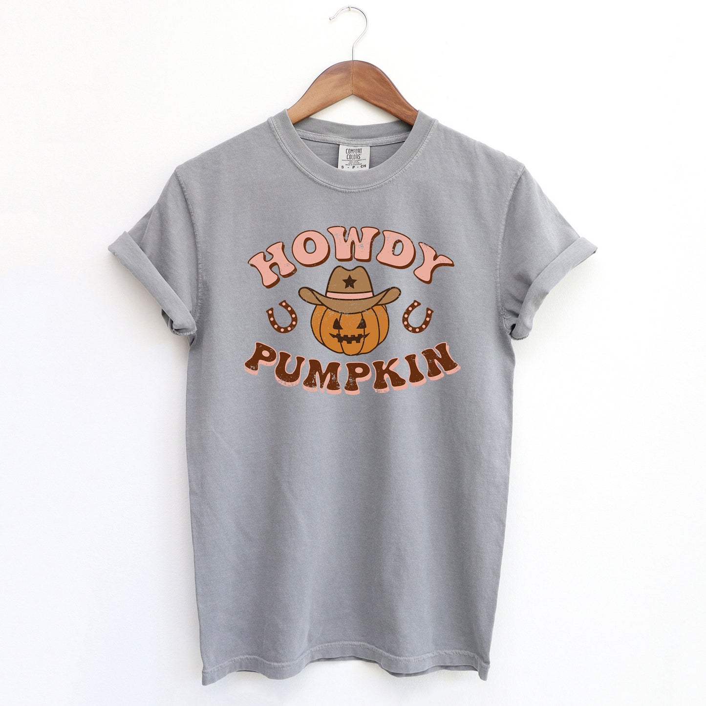 Howdy Pumpkin Cowboy | Garment Dyed Short Sleeve Tee